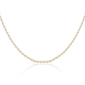 Lantisor argint placat cu aur galben 1,5 mm x 45 cm DiAmanti FZB027-Gold-45cm-SL (Argint 925‰ 0,95 g.)